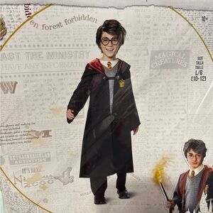 Kids Wizard Costume with Glasses Harry Potter Child Large 10-12